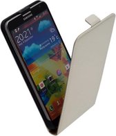 LELYCASE Flip Case Lederen Hoesje Samsung Galaxy Note 3 Wit