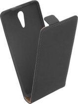 Lelycase Sony Xperia ZR Premium Flip Style Case Lederen Hoesje Zwart