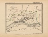 Historische kaart, plattegrond van gemeente Echteld ( Ochten) in Gelderland uit 1867 door Kuyper van Kaartcadeau.com