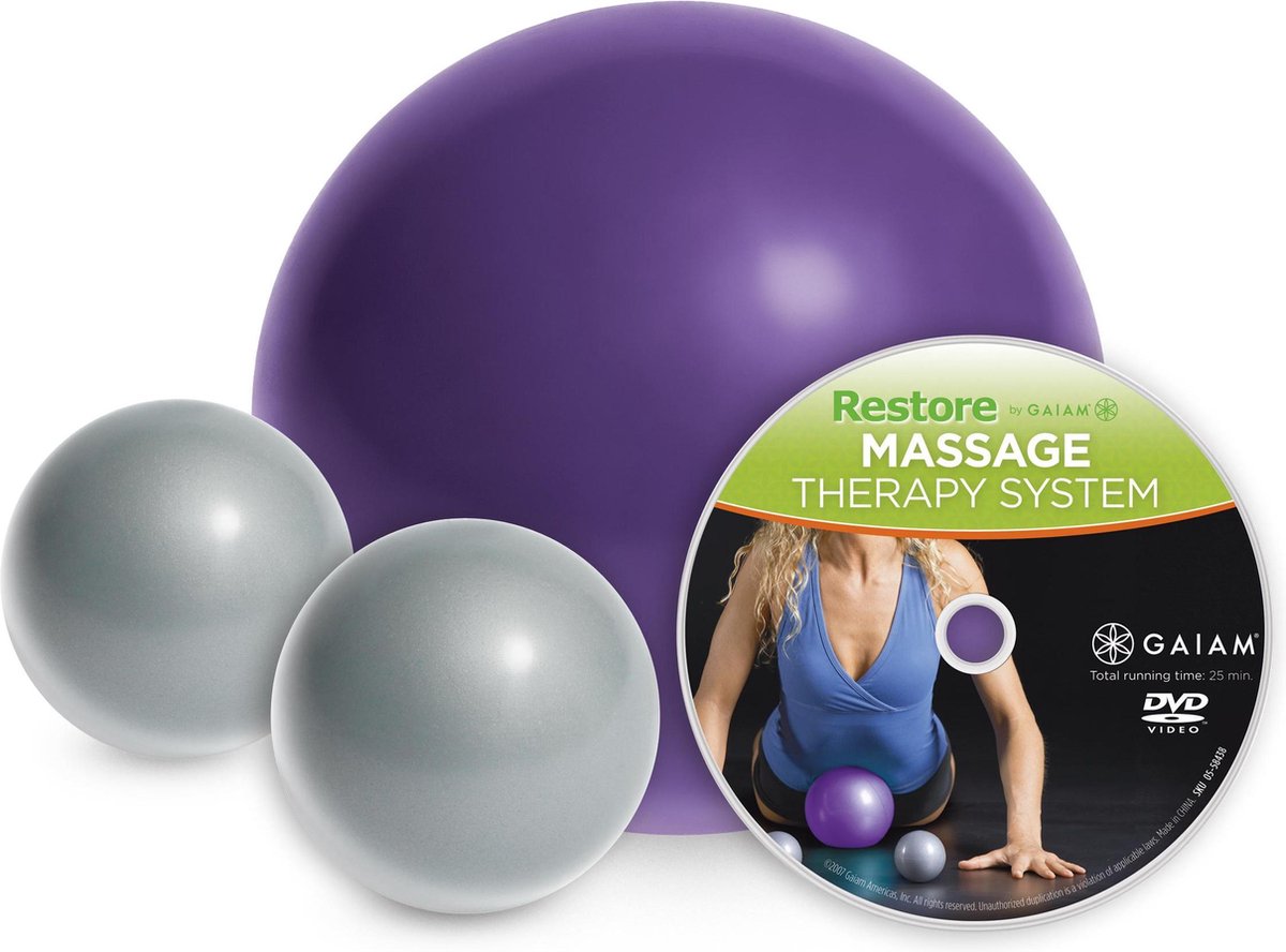 Gaiam Massage Therapy Kit Paars / Grijs