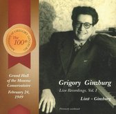 Grigor Ginzburg Live Recordings Vol. 1