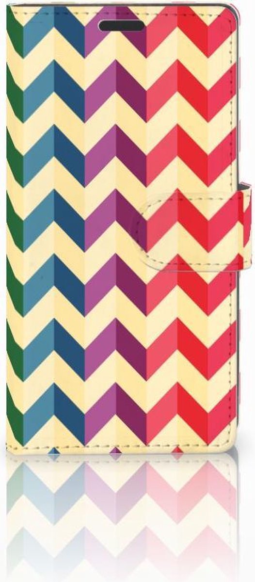 Sony Xperia Z3 Telefoon Hoesje Zigzag Multi Color