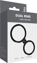 Me You Us Dual Ring Cock Ring Black