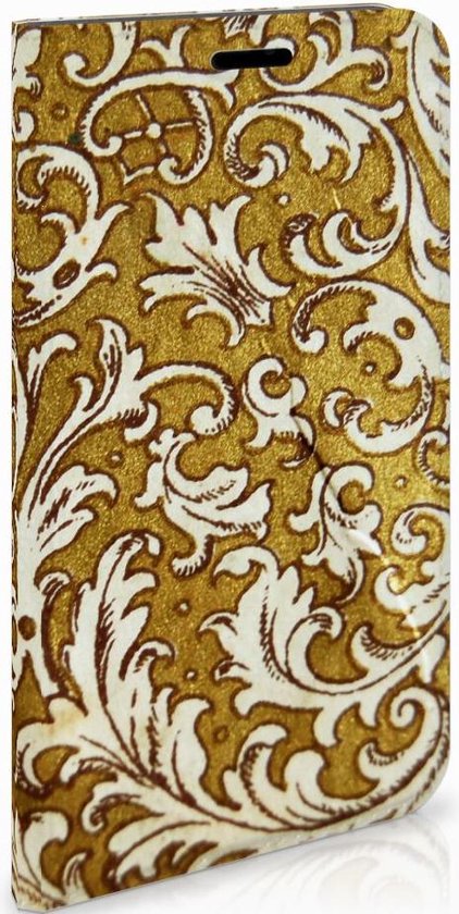 Housse iPhone Xr Standcase Design Baroque Goud