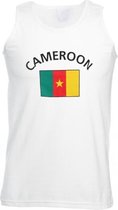 Witte heren tanktop Kameroen L
