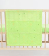 Organizer - 60x60cm voor ledikant - goodnight beertjes geelgroen