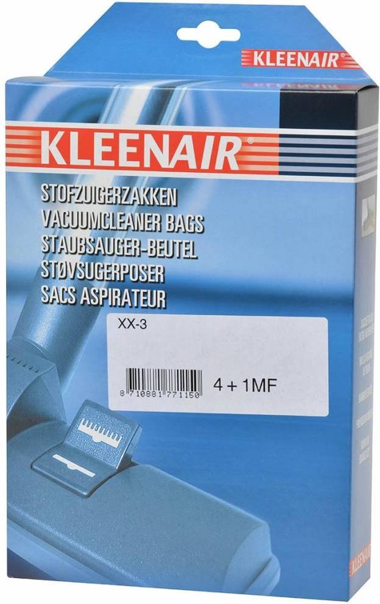 veer beu hoogtepunt Kleenair Stofzuigerzakken - XX3 AFK/Tristar - 4 stuks + 1 Filter | bol.com