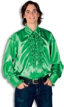 Rouche overhemd voor heren groen 54 (xl)