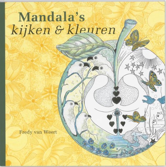 Cover van het boek 'Mandala's - kijken en kleuren' van F. van Weert en  Weert