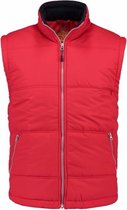 Basic bodywarmer rood voor heren - winddichte mouwloze sport vesten XL (42/54)