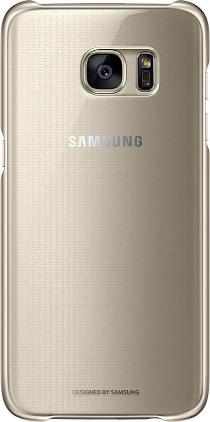 Samsung Clear Cover Samsung Galaxy S7 Edge - Goud | bol.com