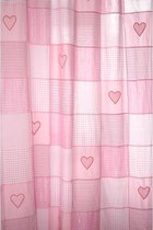 Taftan - Gordijn ruitjes patch 145 x 280 cm - Roze - Per stuk