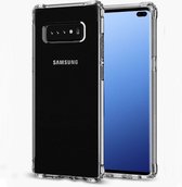 Pearlycase Transparant TPU Siliconen Case Hoesje voor Samsung Galaxy S10 met versterkte randen