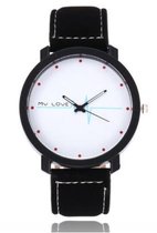 My Love Horloge - Zwart
