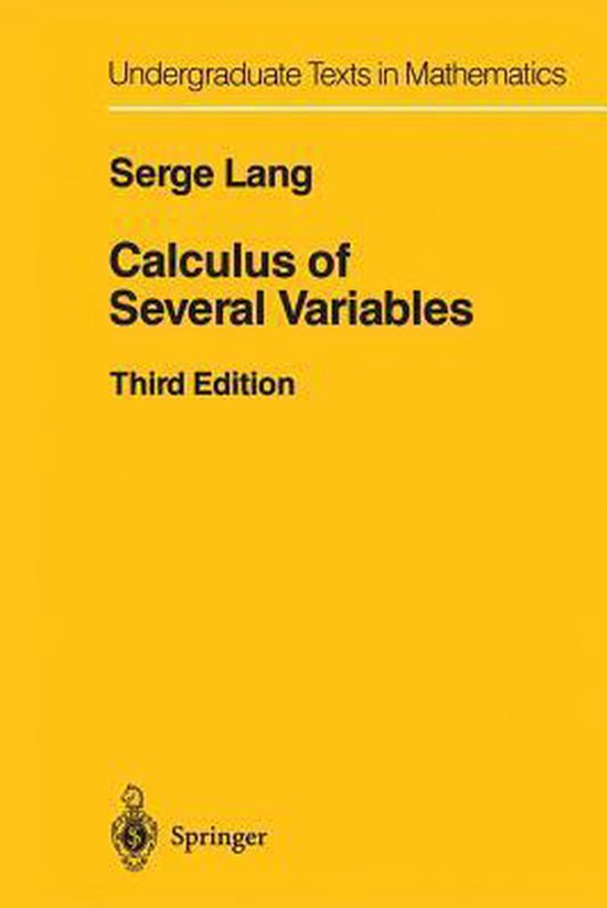 Calculus of Several Variables - cover
