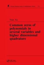 Chapman & Hall/CRC Research Notes in Mathematics Series- Common Zeros of Polynominals in Several Variables and Higher Dimensional Quadrature