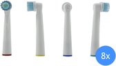 Opzet tandenborstels - Opzetborstels passend op Oral B - EB-17C - 8 stuks