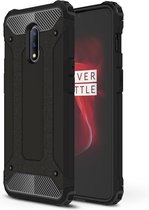 OnePlus 7 Hoesje - Armor Hybrid - Zwart