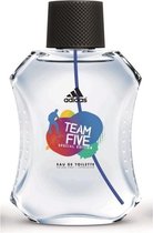 MULTI BUNDEL 2 stuks Adidas Team Five Eau De Toilette Spray 100ml