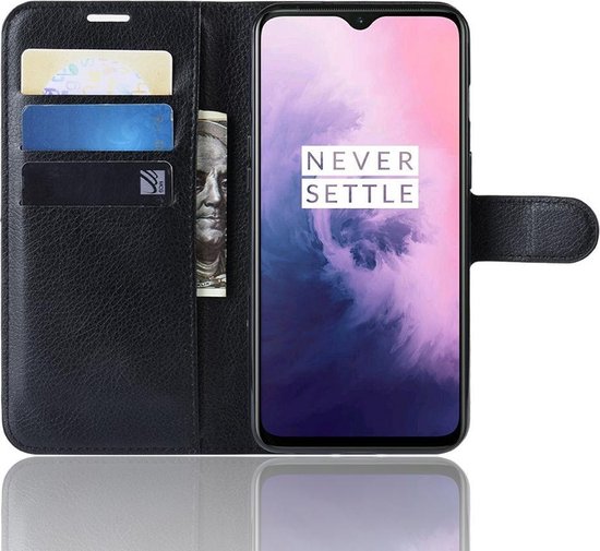 OnePlus 7 Case - Book Case - Zwart
