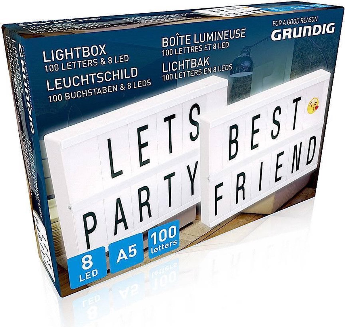Grundig Lightbox A5 lichtbak met 100 letters | bol.com