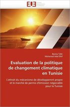Evaluation de la politique de changement climatique en Tunisie