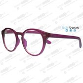 Icon Eyewear KFI340 +1.50 Jamie BlueShields Leesbril - blauw licht filter lens - Framboos