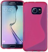 Comutter silicone hoesje Samsung Galaxy S6 Edge plus roze