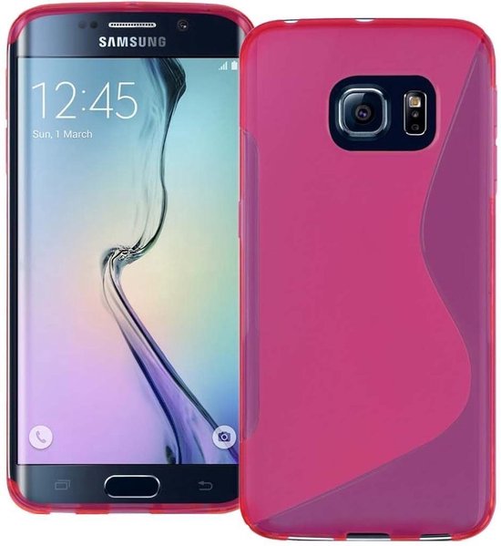 Comutter silicone hoesje Samsung Galaxy S6 Edge plus roze