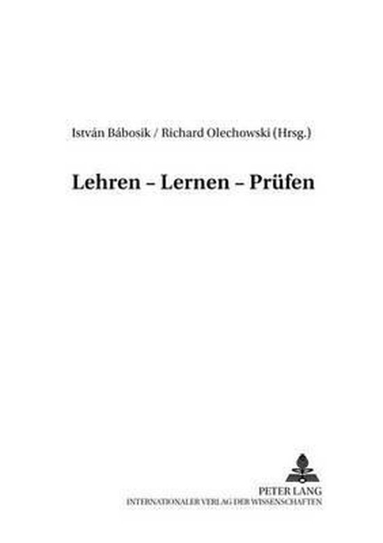 Lehren - Lernen - Prüfen - cover