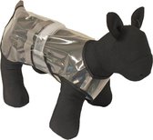 Honden Regenjas - transparant met reflectie - Ruglengte: 20 cm