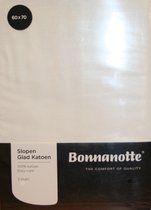 Bonnanotte Kussensloop Katoen - Helder Wit - 60x70 - 2 stuks