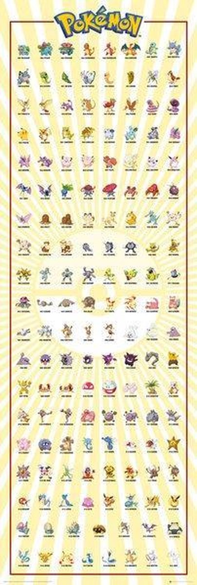 Pokémon Kanto 151 Poster 61x91.5cm