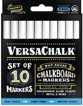 VersaChalk- Liquid Chalkboard Markers - fine - 10 stuks - wit