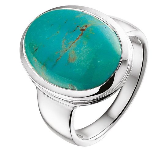The Jewelry Collection Ring Turquoise - Zilver | bol.com
