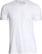 Garage 104 - Regular Fit 2-pack T-shirt V-hals korte mouw wit 3XL 100% katoen