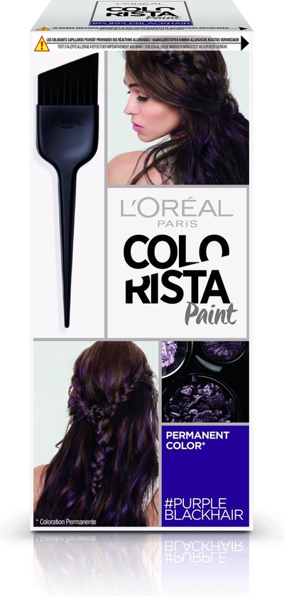 Veroveren Denemarken Toegangsprijs L'Oréal Paris Colorista Paint - Purple Black - Permanente Haarkleuring |  bol.com