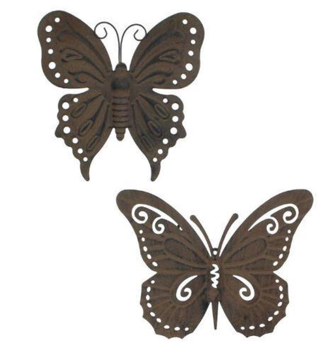 component passen stad Tuin vlinder wandhanger 2 stuks | bol.com
