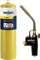 Bernzomatic Premium TS8000 gasbrander Harris SET voor "sous vide" / hardsolderen en krimpen - met 1 PRO MAX wegwerpcilinder - Kamado - Green Egg aansteker