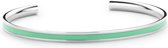 Colori 4 COL0004 Stalen Open Bangle - One-Size (60 X 50 X 4 mm) - Mint