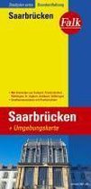 Falk Stadtplan Extra Standardfaltung Saarbrücken mit Ortsteilen von Forbach