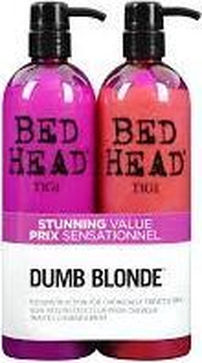 Tigi Duo Verpakking Bed Head Dumb Blonde 750ml Shampoo + 750ml Cr�mespoeling