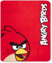 Fleecedeken Angry bird - 125 x 150 - Rood