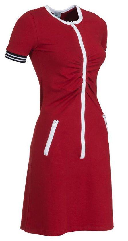 Rood sportief jurkje van biokatoen, maat XXL | bol.com