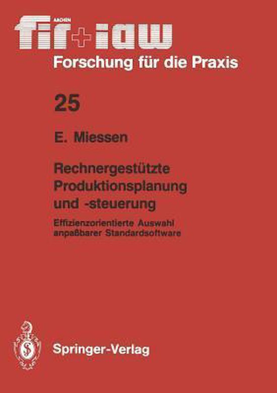 Rechnergestützte Produktionsplanung Und -steuerung - cover