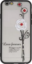 Wit Love Forever back case Hoesje voor Apple iPhone 6 / 6s