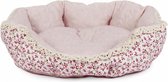 Beau & Bess Instapmand Slaapmand Hondenbed Roze + vrolijk motief 45 x 40 cm