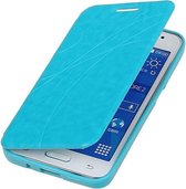 Bestcases Turquoise TPU Booktype Motief Hoesje Samsung Galaxy Core 2