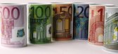 Spaarpot van Blik – Geldblik – Eurobiljetten – Set van 6 stuks