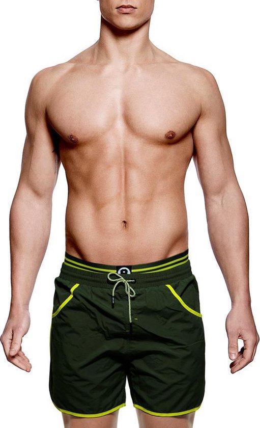 Bolas Zwembroek Iconic Army Lime - Heren | bol.com
